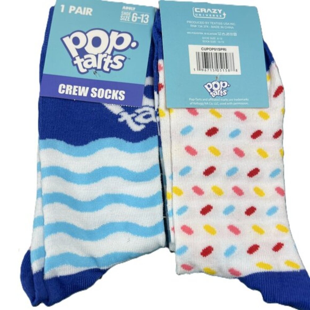 POP TART FASHIONABLE ( CREW SOCKS)